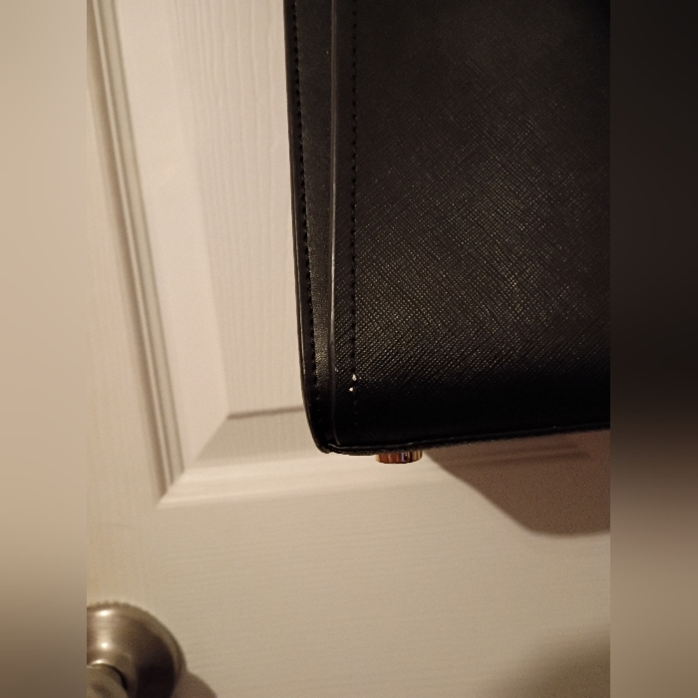 Michael Kors Black And Gold Satchel Bag - Picture 4 of 7